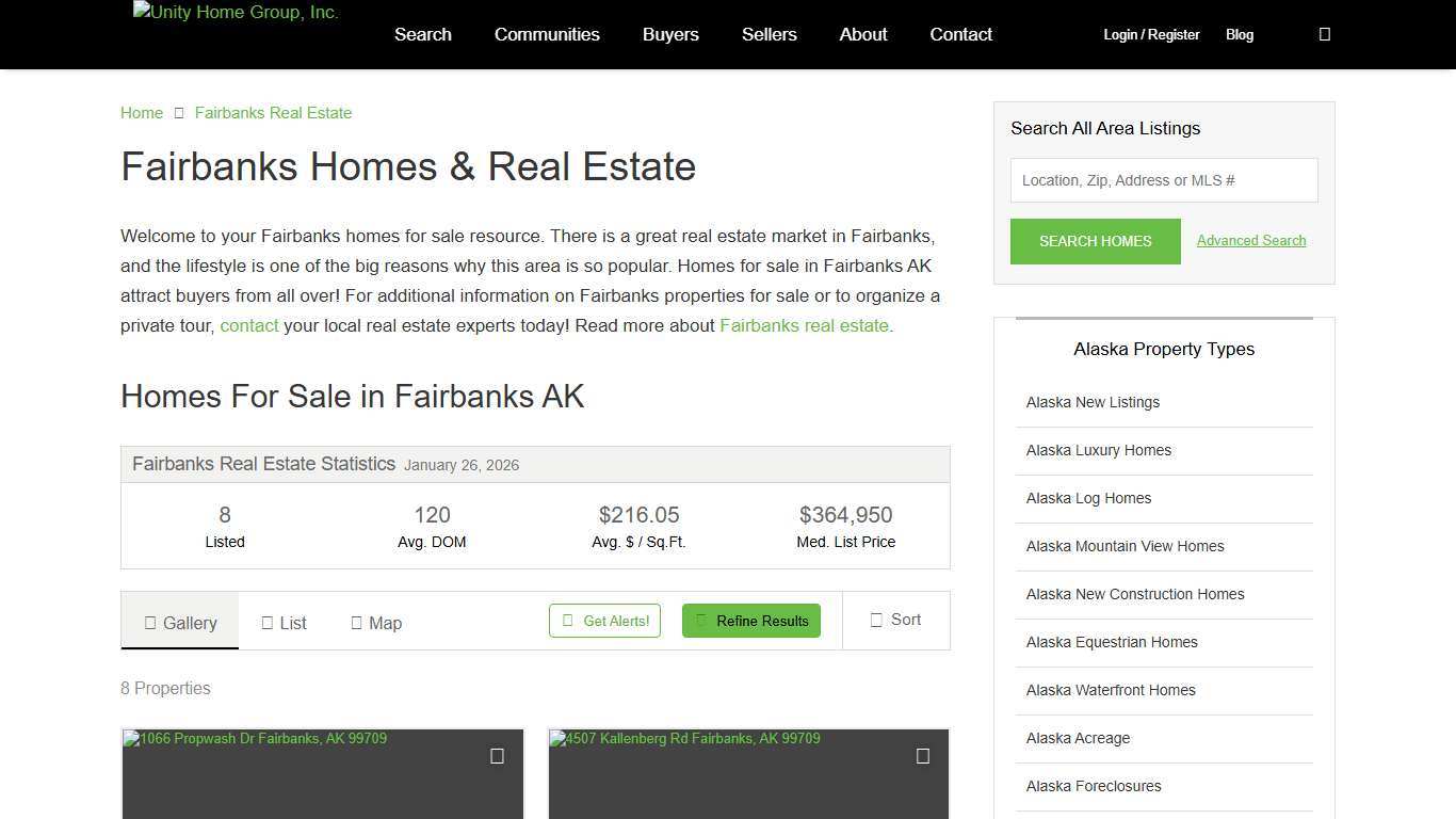 Fairbanks Homes For Sale - Fairbanks AK Real Estate