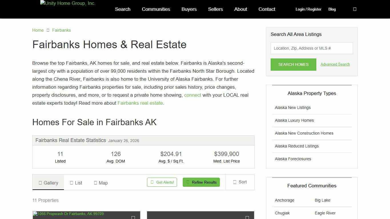 Fairbanks AK Real Estate - Fairbanks Homes For Sale